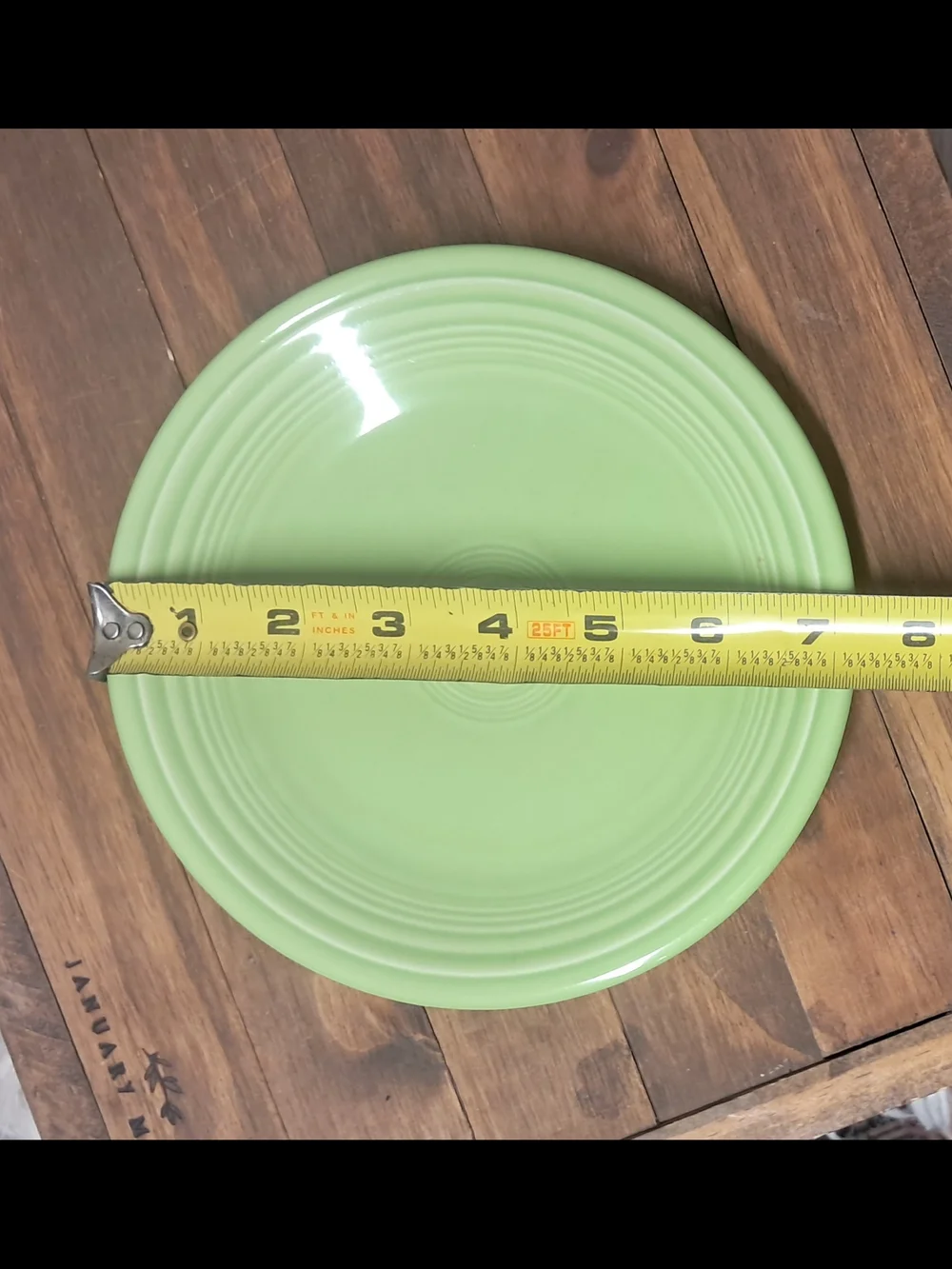 Vintage Fiesta Chartreuse Green Luncheon Plate 9